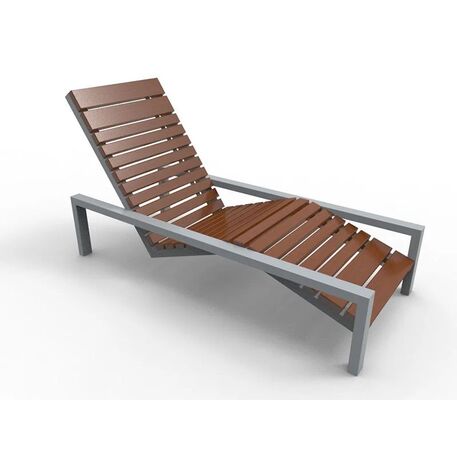 Metal deck chair 'STF/ML6/MDL'