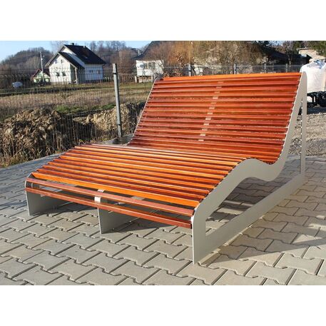 Liegestühle aus Metall und Holz 'BD/LM003_1703/MDL'