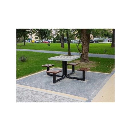 Metal chess table and chairs 4pcs. 'BDS/M523/MDL'