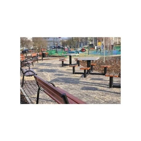Metal chess table and chairs 4pcs. 'BDS/M523/MDL'