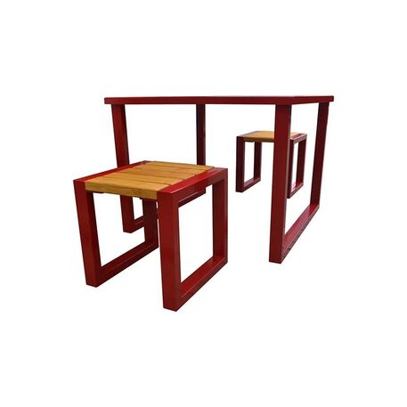 Metal chess table and chairs 2 pcs. 'BDS/S6/MDL'