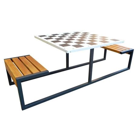 Metal chess table and chairs 2 pcs. 'BDS/S1/MDL'