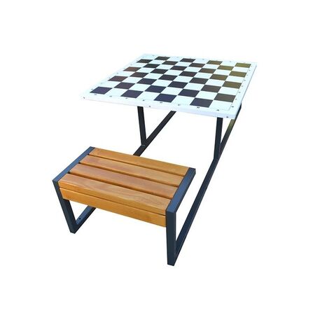 Metal chess table and chairs 2 pcs. 'BDS/S1/MDL'