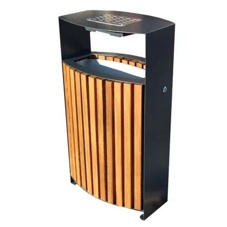 Metal litter bin 'STF/KU372/MDL_60L'