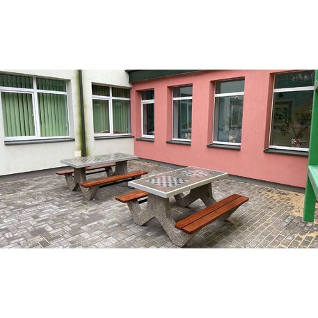 Concrete playing table and benches 2 pcs. 'BDS/SG027/MDL'