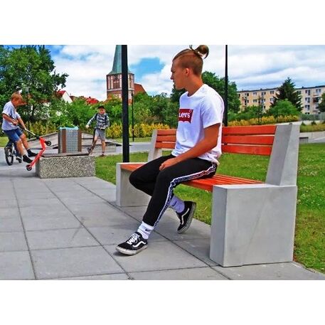 Concrete bench without backrest 'BDS/LB301'
