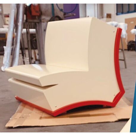 Metal bench 'Book D869'