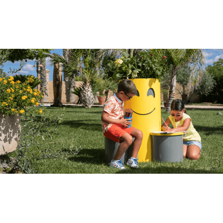 Metal seats and flower pot for children's playgrounds 'G556'