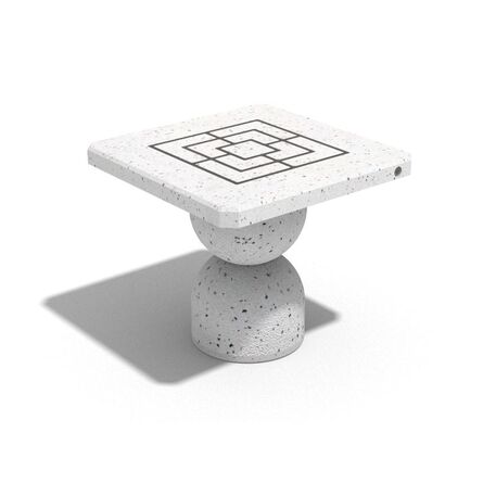 Concrete chess game table with 2 or 4 chairs, Premium line '80x80xH/70cm / BS-111/112'