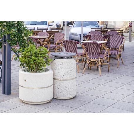 Concrete litter bin '46xH/80cm 40L / BS-127'