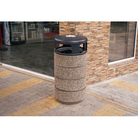 Concrete litter bin '50xH/101.5cm 70L / BS-128'