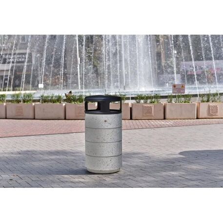 Concrete litter bin '50xH/101.5cm 70L / BS-128'