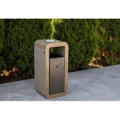 Concrete litter bin 39x39xH/85cm 35L/ BS-240' 