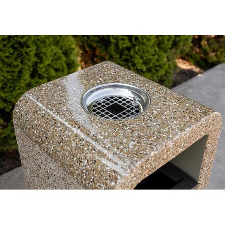 Concrete litter bin 39x39xH/85cm 35L/ BS-240' 