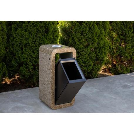 Concrete litter bin 39x39xH/85cm 35L/ BS-240' 