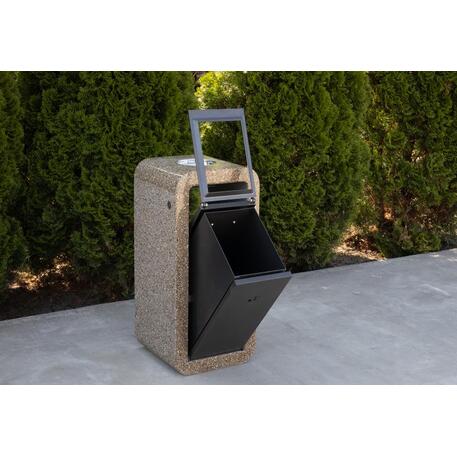Concrete litter bin 39x39xH/85cm 35L/ BS-240' 