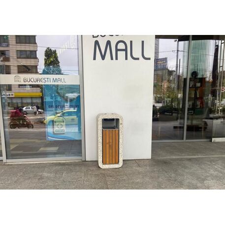 Concrete litter bin '39x39xH/85cm 35L / BS-241'
