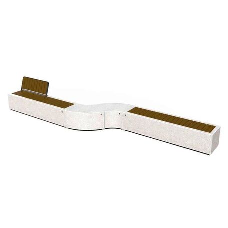 Modular Concrete Bench 'STF_BS-268/10_MDL'