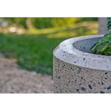 Concrete flower planter 'Ø40xH/45cm / BS-20'
