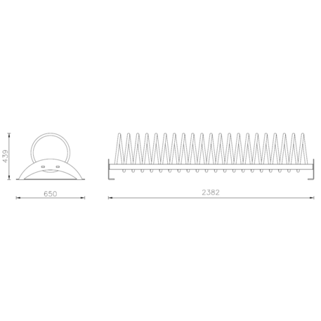 Metal bicycle parking racks 'Delta 7'