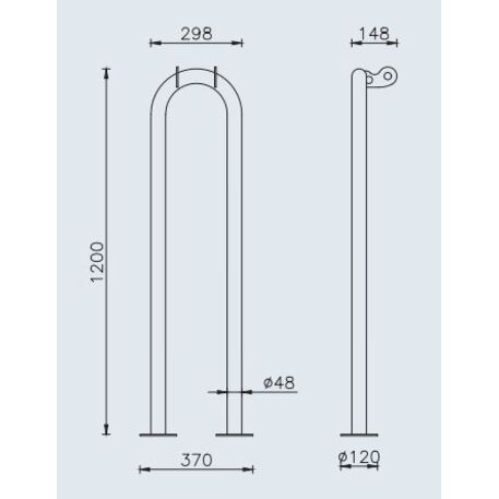 Metal bicycle parking racks 'Jambo'