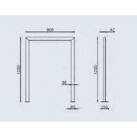 Metal bicycle parking racks 'Siviglia QR'