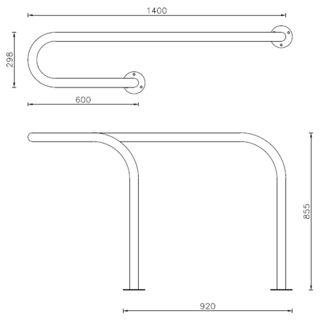 Metal bicycle parking racks 'Malmo'