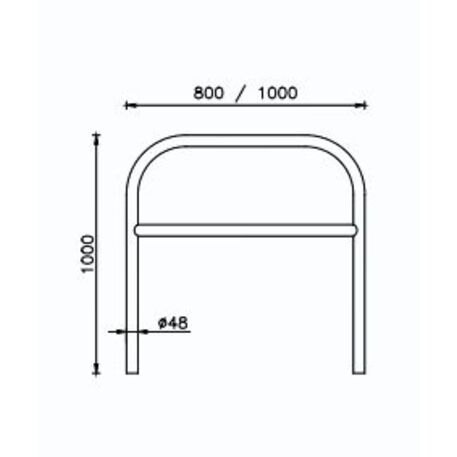 Metal bicycle parking racks 'Roma'
