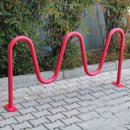 Metal bicycle parking racks 'Snake 3'