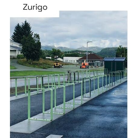 Metal bicycle parking racks 'Zurigo 350x120mm'