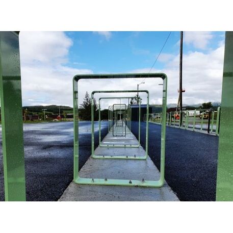 Metal bicycle parking racks 'Zurigo 350x120mm'