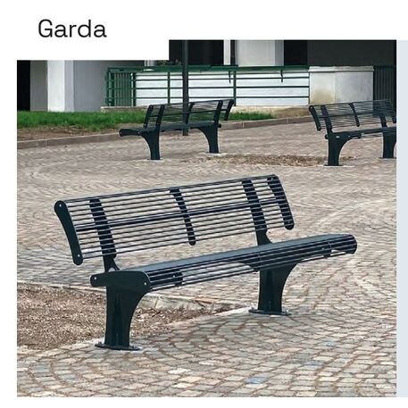 Metal bench 'GARDA'