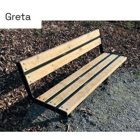 Metal bench 'Greta'