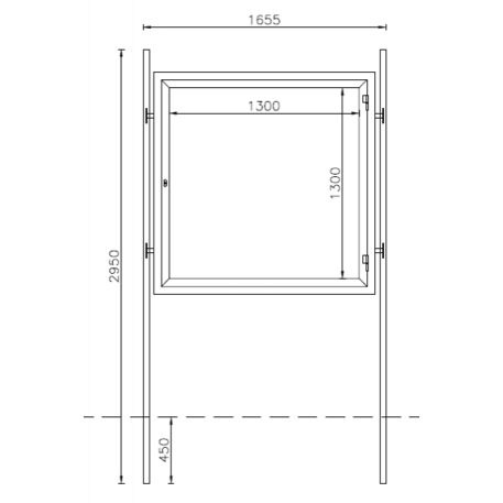 Informationsstand 'Asti 130x130cm'
