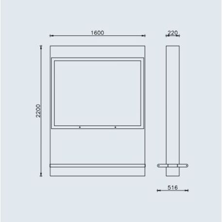 Information stand / Display board 'Freccia'