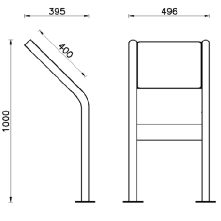 Information stand / Display board 'Point'