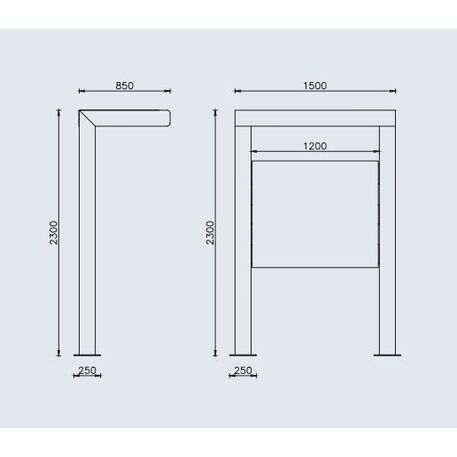 Information stand / Display board 'Venezia'
