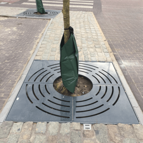 Metal tree root protection 1000x1000mm / 500mm 'Model BQ'