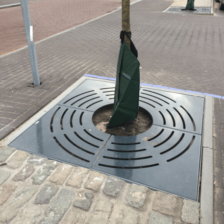 Metal tree root protection 1000x1000mm / 500mm 'Model BQ'