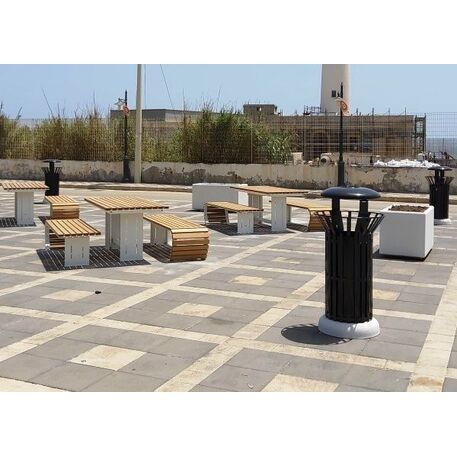 Metal bench + table 'Contoure Picnic'