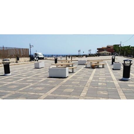 Metal bench + table 'Contoure Picnic'