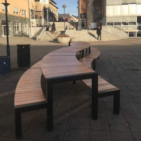 Metal bench + table 'Top Class Picnic'