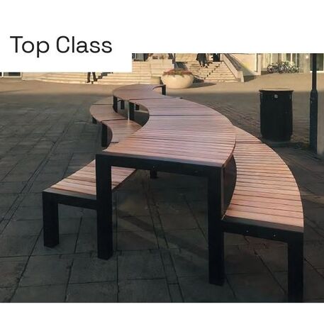 Metal bench + table 'Top Class Picnic'