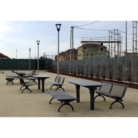 Metal bench + table 'Rest Picnic'