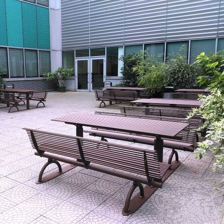 Metal bench + table 'Rest Picnic'