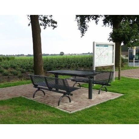 Metal bench + table 'Rest Picnic'
