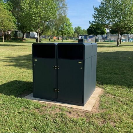 Metal litter bin for sorting 'Cubo 100L'