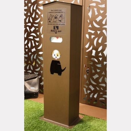 Metallmülleimer für Hunde 'Dog point 30L'