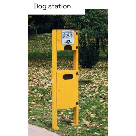 Metallmülleimer für Hunde 'Dog station 40L'