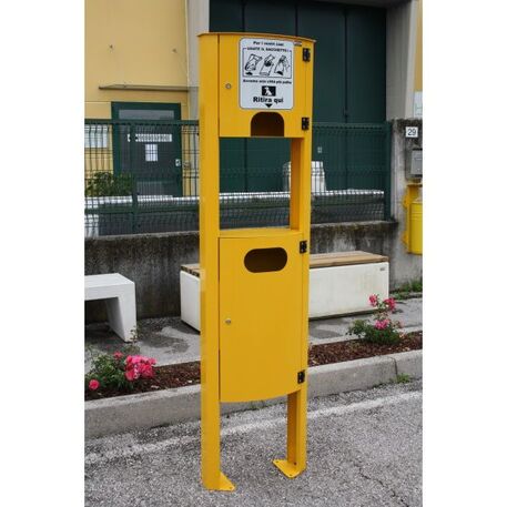 Metallmülleimer für Hunde 'Dog station 40L'